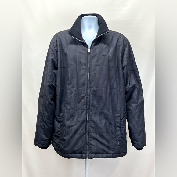 QUIKSILVER Men's Black Puffer Jacket with Stand-Up Collar size L - Picture 5 of 15